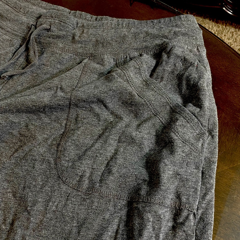Grey pajama exercise pants